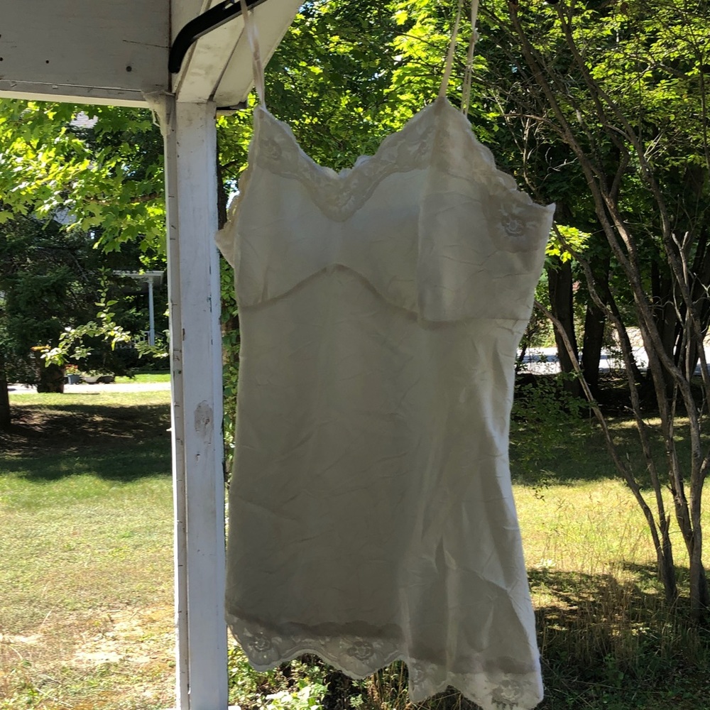 Studio Y Cream Lace Chemise